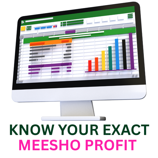 Meesho Seller Profit Calculator — Excel Sheet | Calculate Net Profit, Commissions & Break-Even Price Instantly